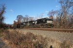 NS 9931 leads train 590 through Cove PA